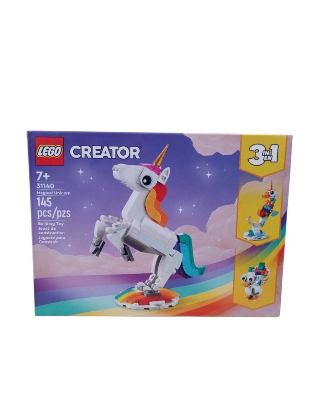 LEGO Creator 3-in-1 Magical Unicorn (31140) building set Sealed